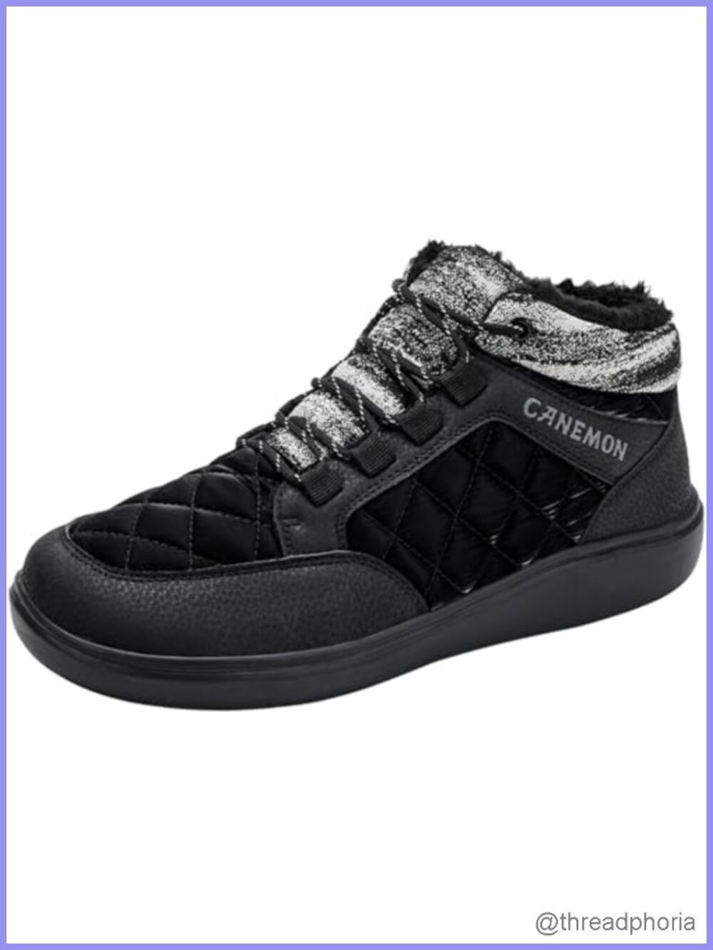 Wide Toe Box Winter Snow Boots Fur Lined Water Resistant Non Slip